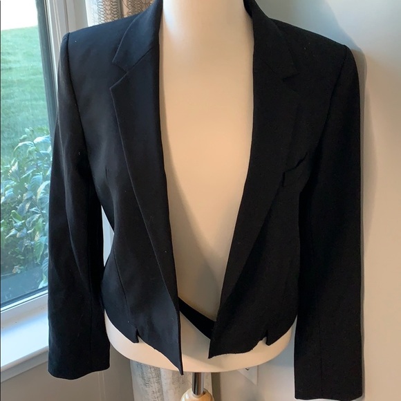 Helmet Lang cropped black jacket 10